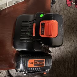 2  Max40v Lithium Black And Decker Battery’s And Charger 