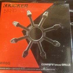 KICKER 43CW8RG BRAND NEW 8” GRILL