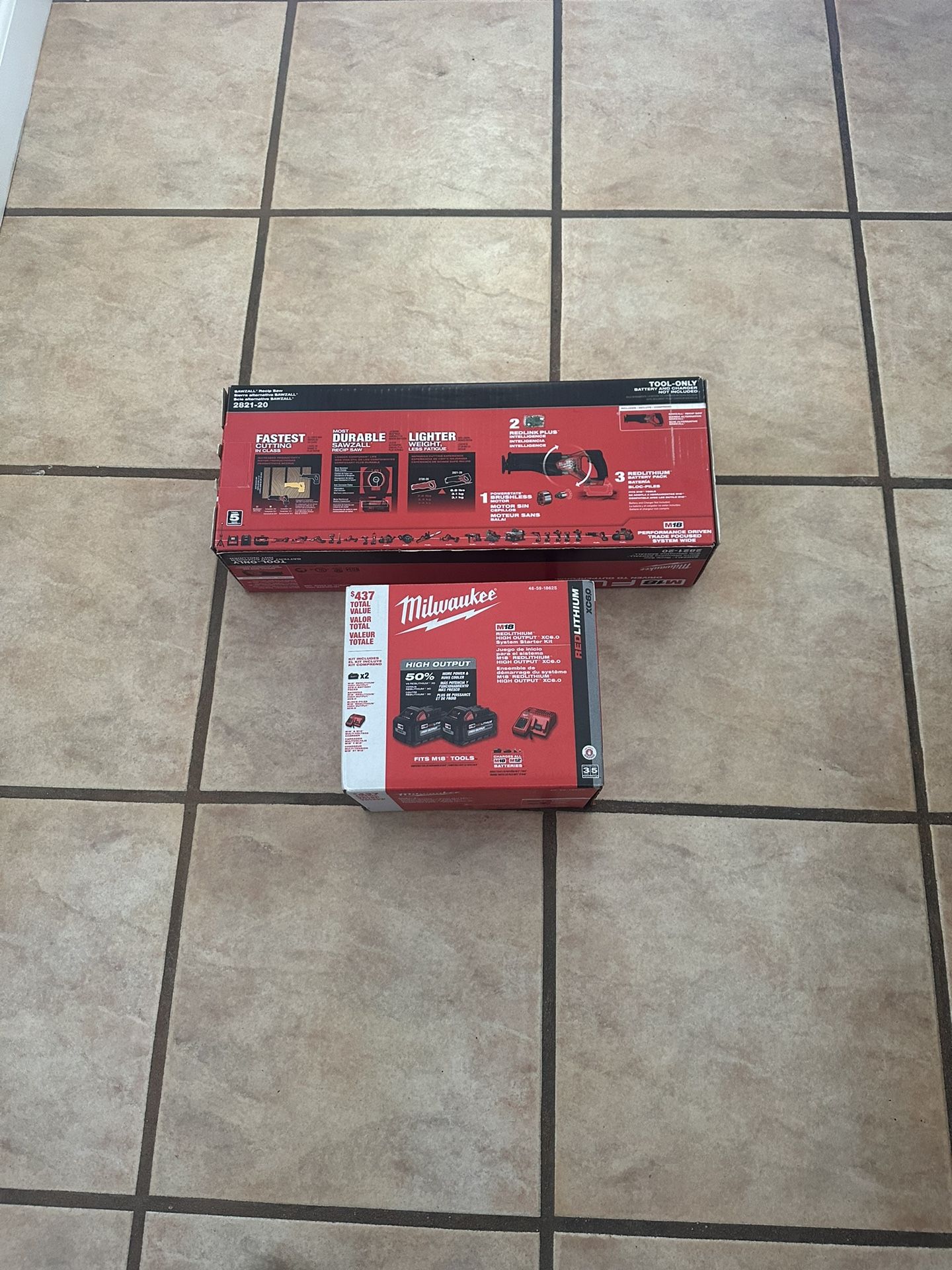 Tho Battery Pack and Charger Brad New In The box Saw all M18 fUEL