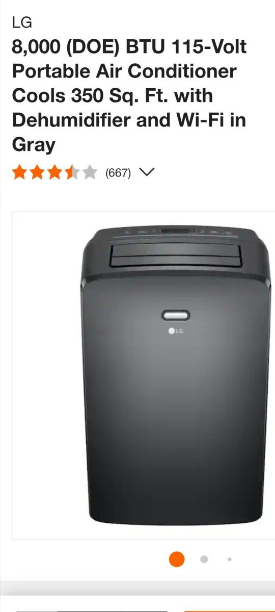 LG Portable AC 8,000 BTU