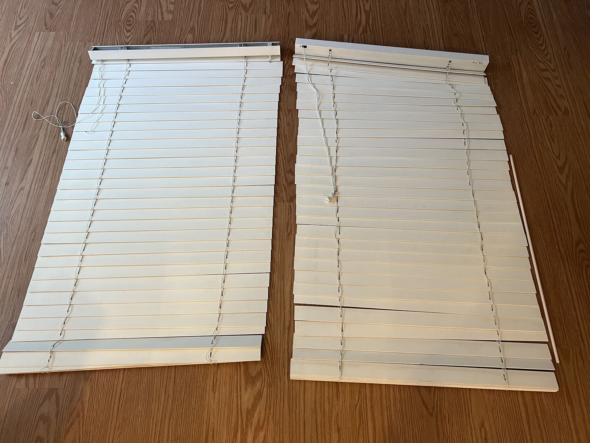 White Faux Wooden blinds by American Blinds