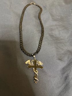 Homemade cross necklace