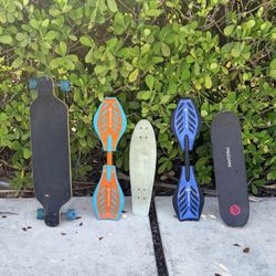 Long Board/skateboard and ripsticks 