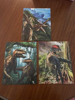 3 Dinosaur Folders
