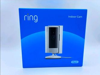 Ring Indoor Cam 2nd Gen Plug-In 1080p HD WiFi Security Camera White