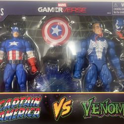 Marvel Legends Captain America Vs Venom 