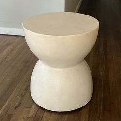 Hourglass-Shaped Patio Accent Table