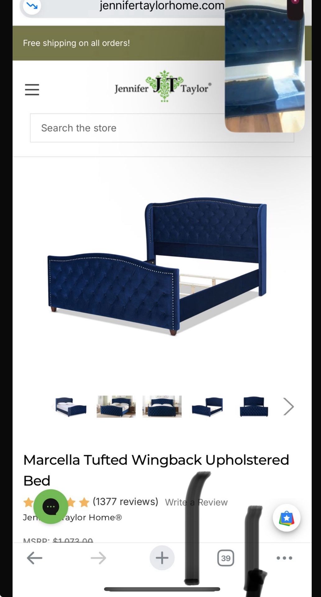 Good Condition Jennifer Eagle Quilt Bed Frame