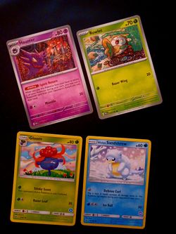 #9 POKEMON COLLECTOR CARDS SET HAUNTER, MAGNEMITE, FROAKIE, TRAINER TEAM YELL TOWEL, HOLO LYCANROC, MORE