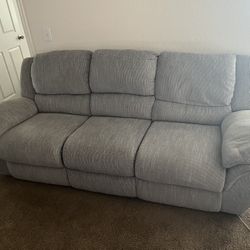 Gray Recliner Couch 