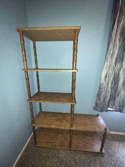 5-Tier Wood Etagere Bookshelf