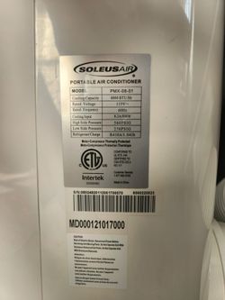 Soleus Air PMX-08-01 Portable Air Conditioner