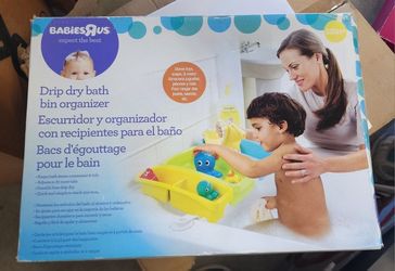 Drip Dry Bath Bin Organizer