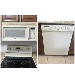 3 Appliance Kenmore White Kitchen Set