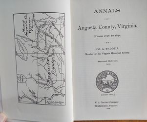 Annals of Augusta County VA 1726-1871