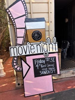 Wooden sign