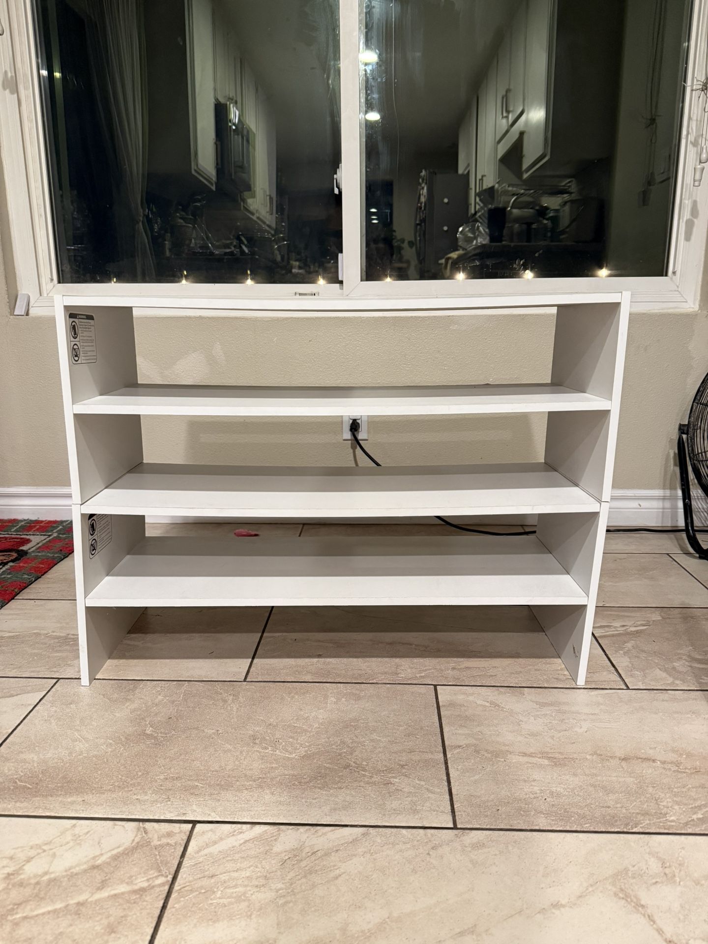 Stackable White Shelves 