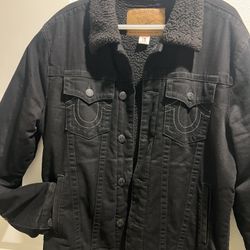 True Religion Black Denim Jacket