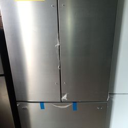 New Frigidaire stainless steel 3 door refrigerator