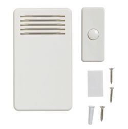 Wireless or Wired Doorbell Kit with 16 Chime Tunes
