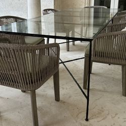  Glass Dining Table – Minimalist Design