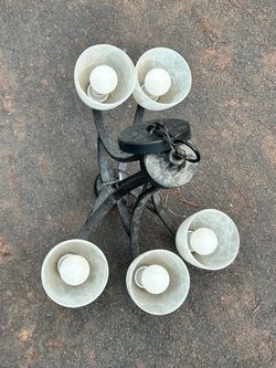 Chandelier with bulbs