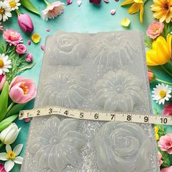 Spring flowers gelatine mold seis moldes de flor de primavera