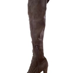 Brown Knee High Lace Boots (size 8)