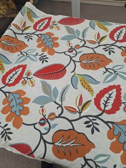 Kendra Crimson floral embroidery fabric