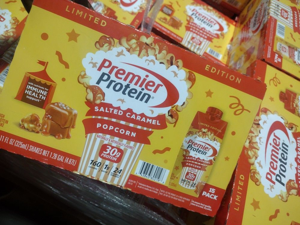 Premier Protein Shake Salted Caramel Popcorn $15 A Case