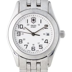 Victorinox Swiss Army Stainless Steel Watch - White Dial Womens Watch