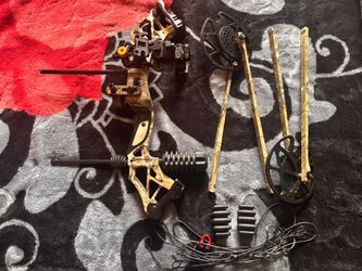 Compound Bow Camo with Accessories