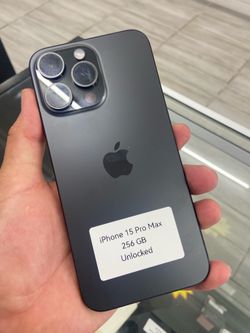 15 pro max unlocked. Cash or $50 down w approval