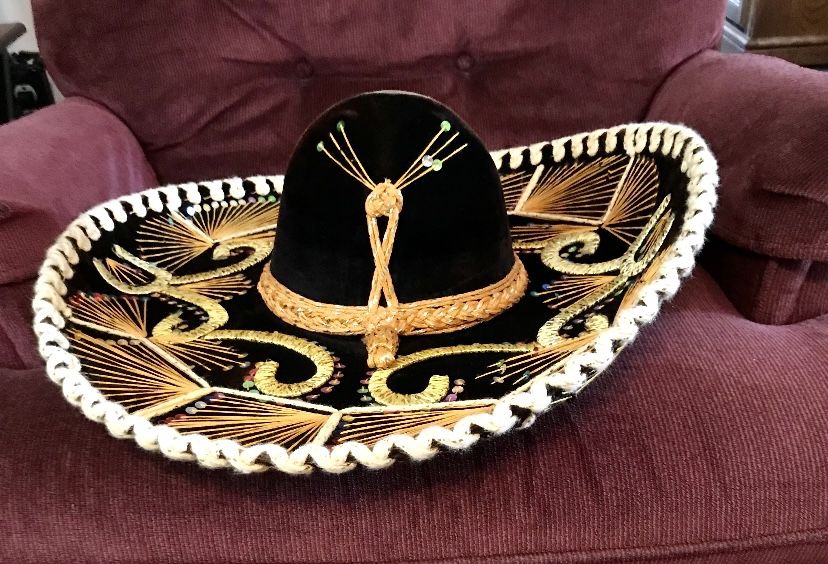 Vintage Mexican Sombrero 23” Selene xxxxx Calidad