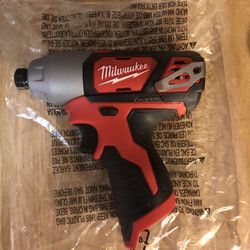 Milwaukee 1/4” impact driver 12v  new tool only asking 60 firm in N Lakeland