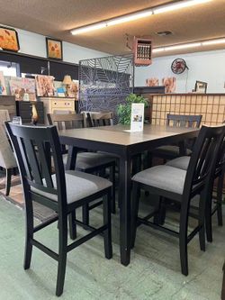 🔥August Doorbuster Deal🔥Brand New 7pc Counter Height Dining Set $599, Payment available, Delivery Available.