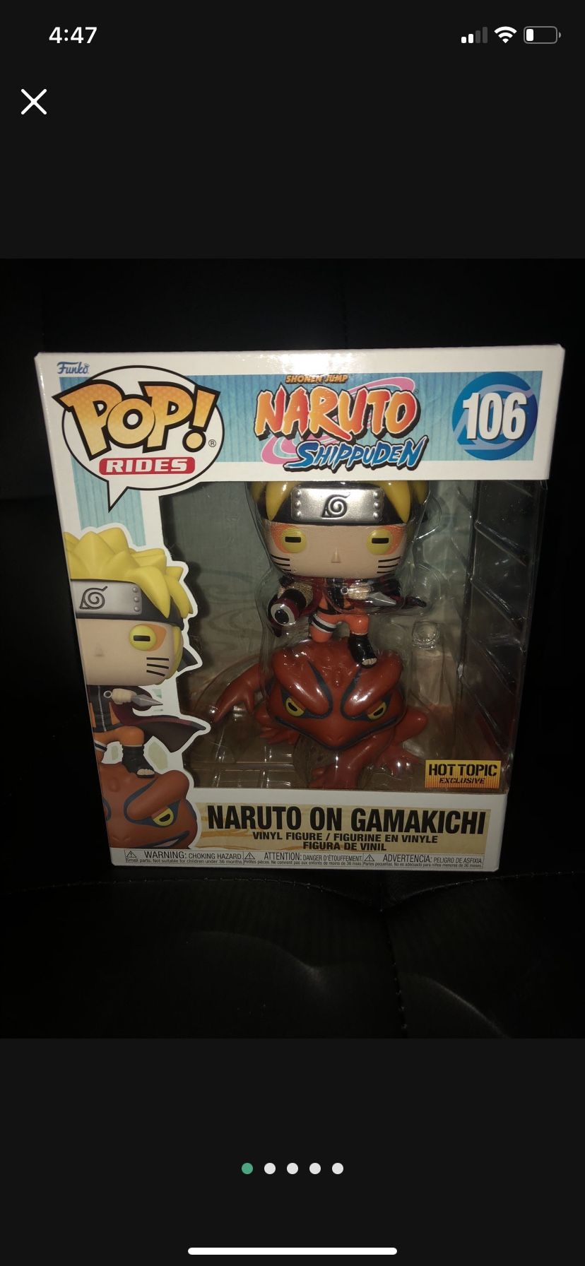 Naruto On Gamikichi POP Hot Topic Exclusive