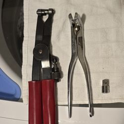 Mac, Snap on pliers and Snap on TA-3 Adapter socket 1/4" to 3/8"-Read the full description