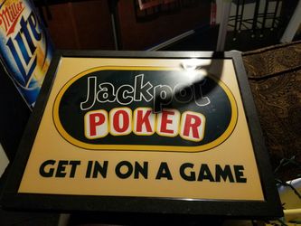 Poker light up sign