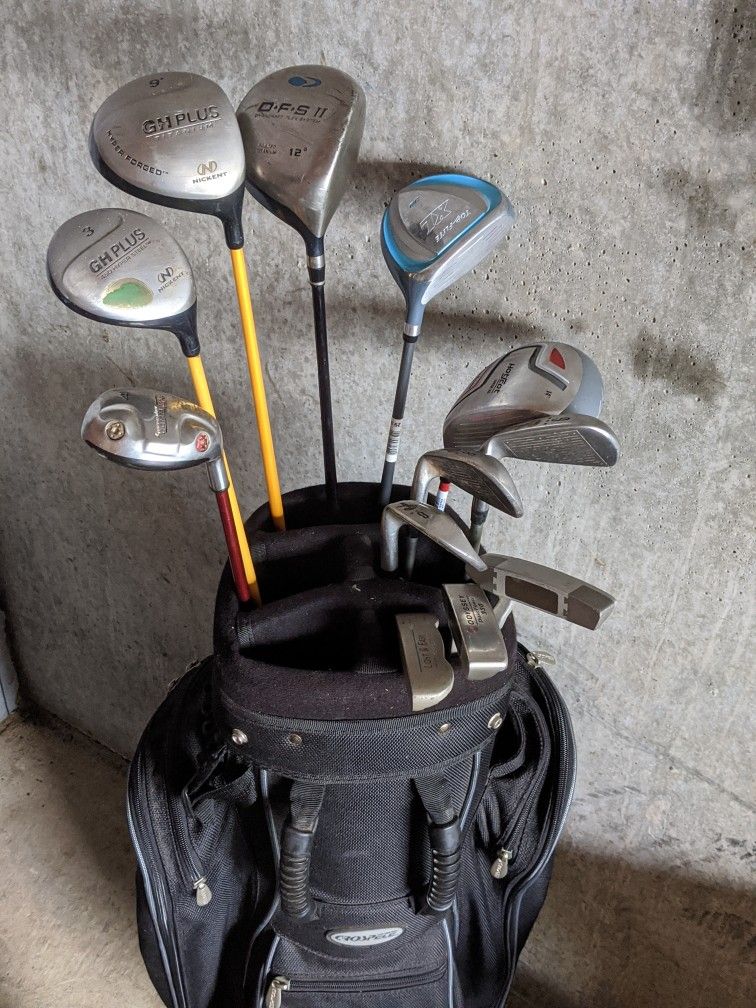 Golf Clubs And Bag