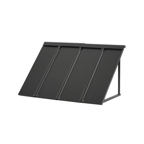 874# Fixed Metal Awning 44 x 24 in, Window Awning Door Canopy, Stable Triangle Steel Frame Awnings for Doors Exterior Rain, and Snow Sunlight Protect