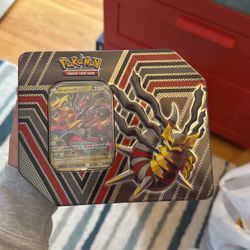 Empty pokemon tin card included