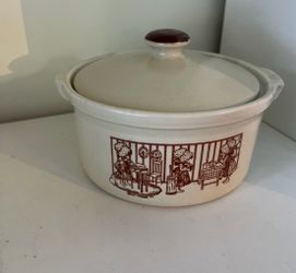Vintage 1977 Holly Hobbie Covered Casserole Dish – $30