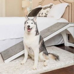 Pet Ramp for Beds Cat/Dog - Durable Wooden Frame Supports up to 120 lb (Originally $179.95)