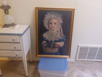 Little Girl With Basket Picture