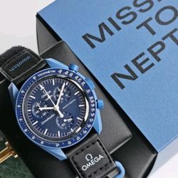 Swatch Omega Neptune Watch 