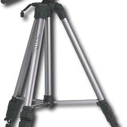 Sunpak - Platinum Plus 74" Heavy-Duty Tripod - Metallic Gray/ Black Model:7500 Pro