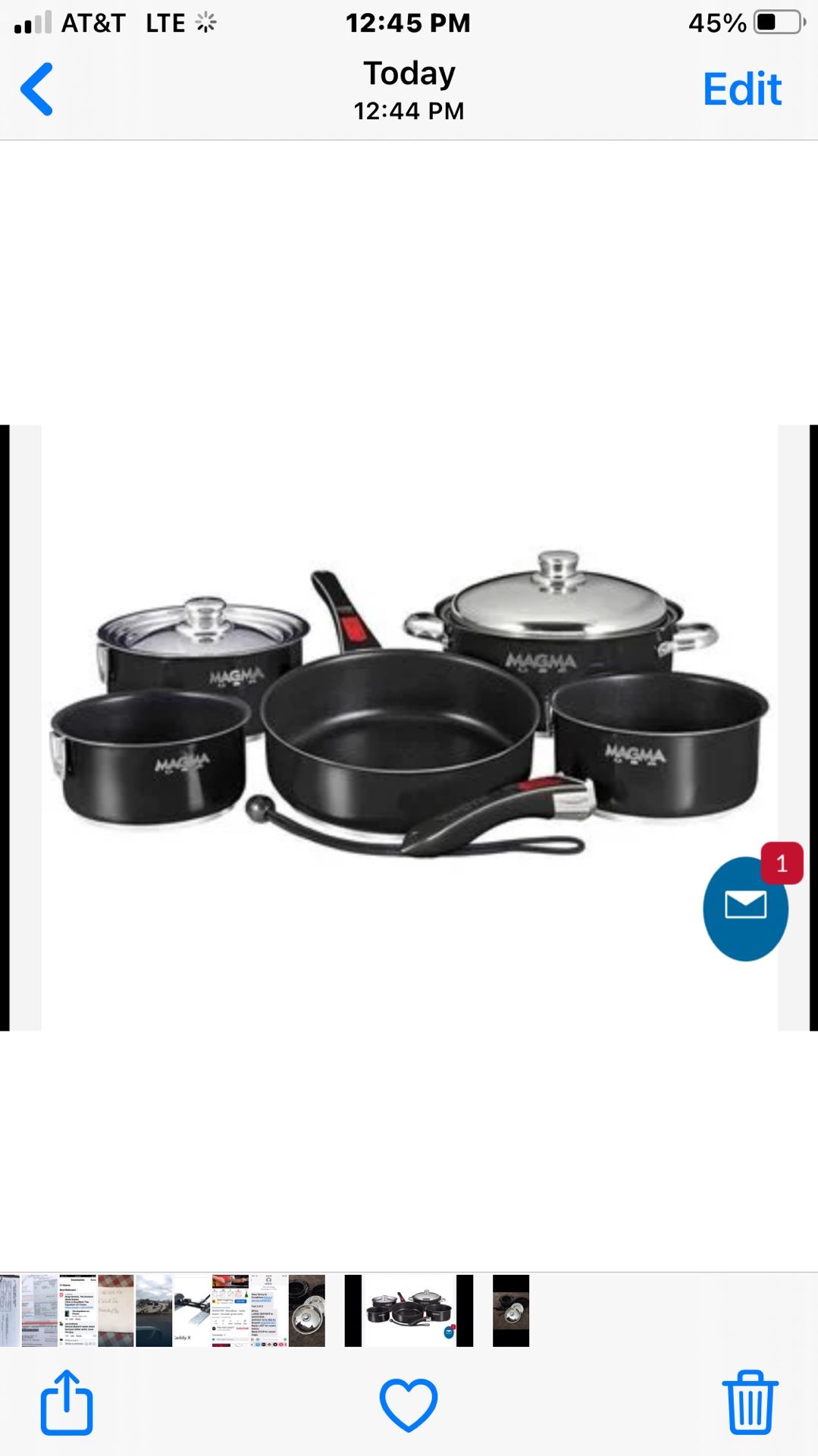 Photo Magma RV Nesting Induction Cookware Used