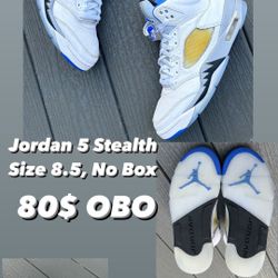 Jordan 5 Stealth Sz 8.5