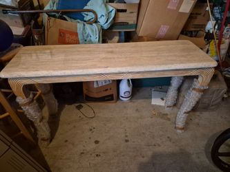 Stone top sofa table/entry way